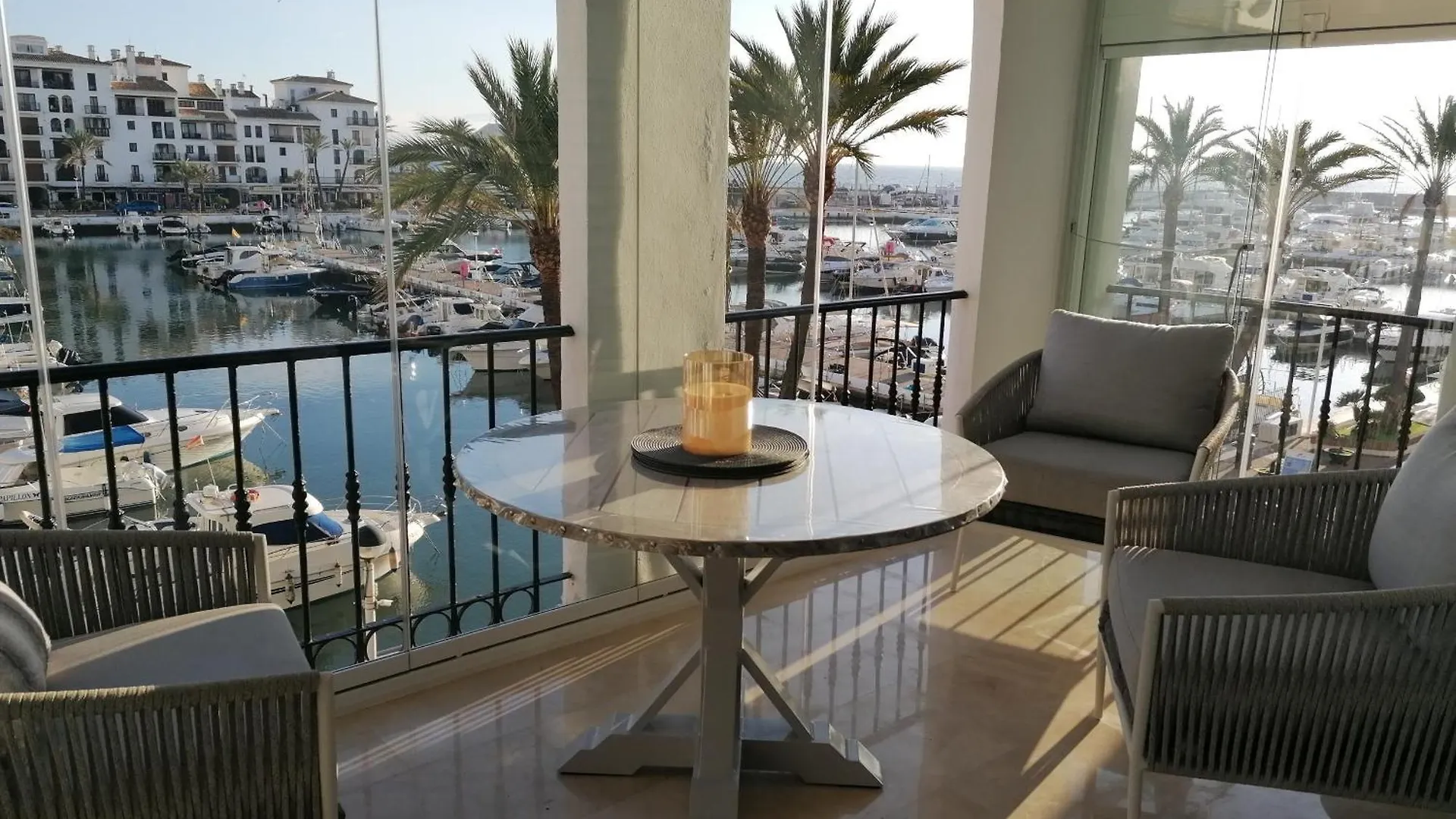 2252-Amazing Apt On Beach, Port View From Terrace! Manilva