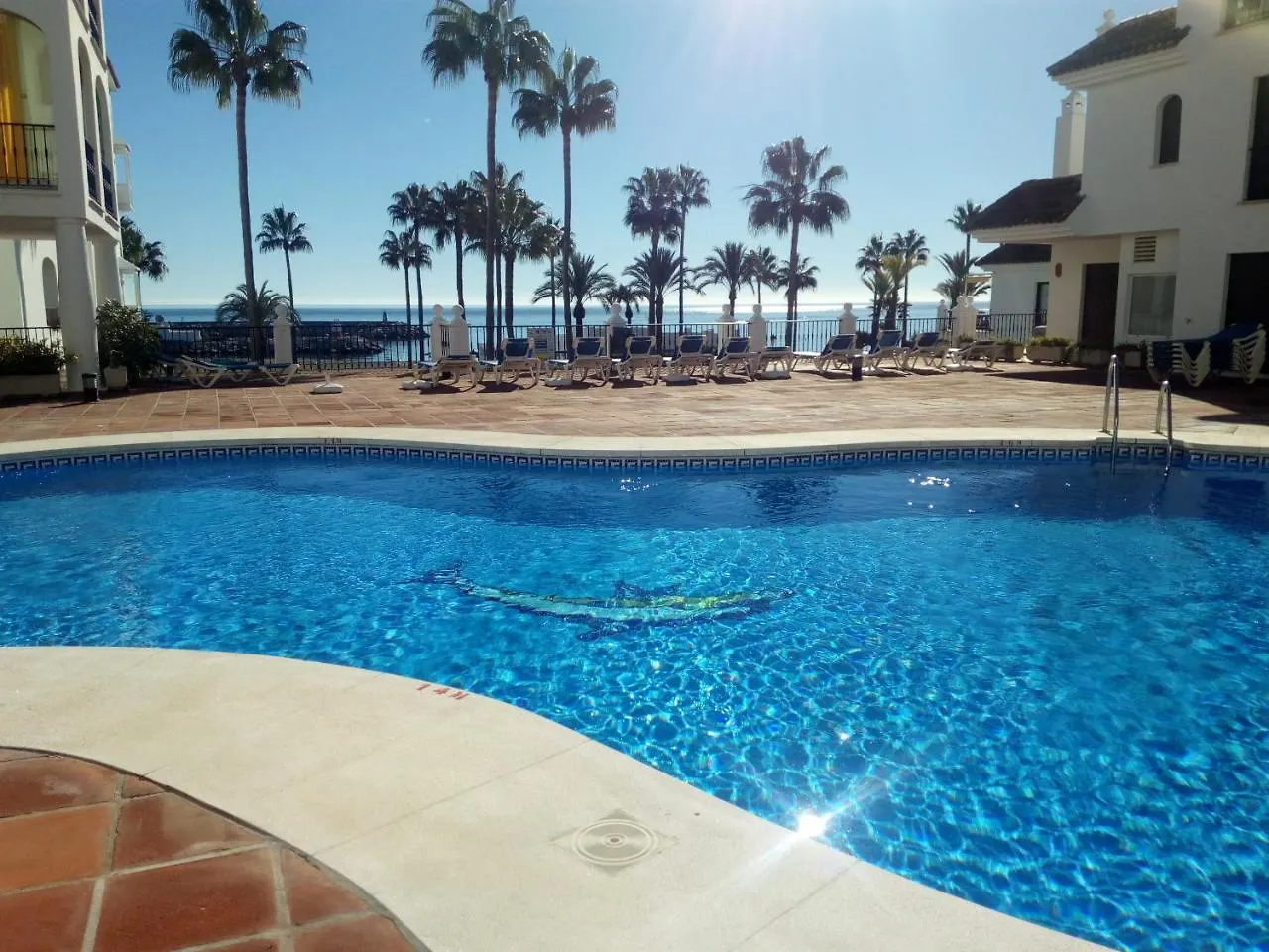 2252-Amazing Apt On Beach, Port View From Terrace! Manilva